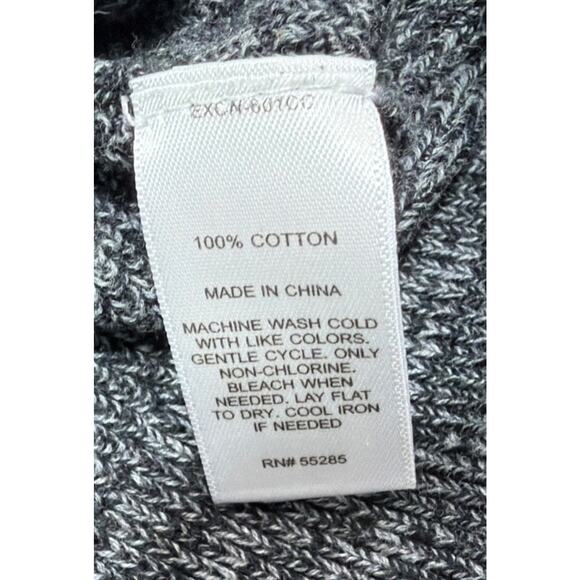 Express Men’s Gray And Black Static Knit Henley Button Sweater Size M - Picture 6 of 6